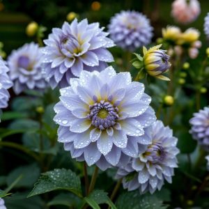 Георгин Акварель купить по цене от 680р. в интернет-магазине «Посадика» с доставкой почтой в в Краснокамске и по всей России – [изображение №1].